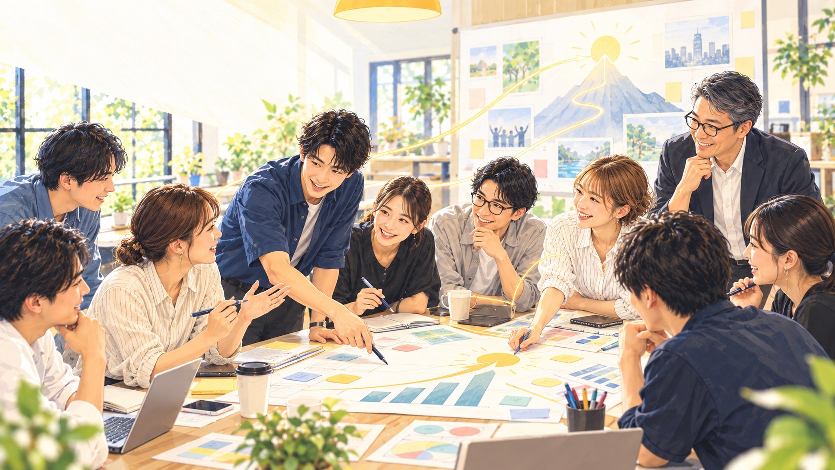 毎月、数字が揃っていて、社長と幹部が同じ1枚を見て、同じ一点について話している場