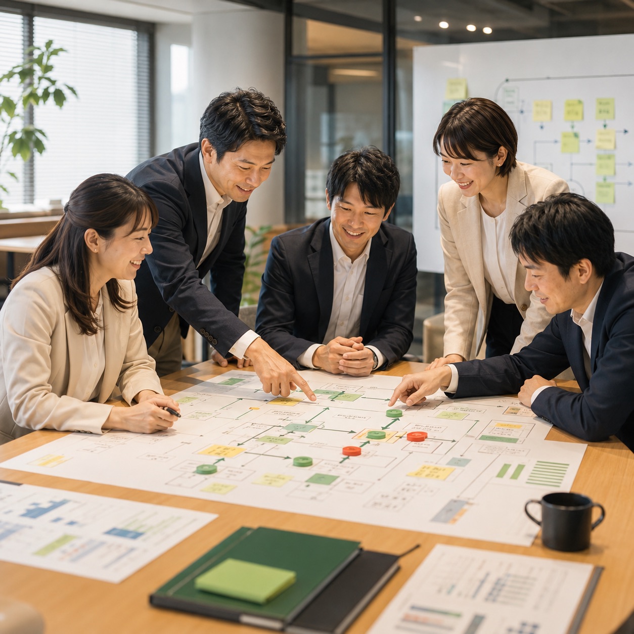 数字で会社の現実を見える化し、全員で見る