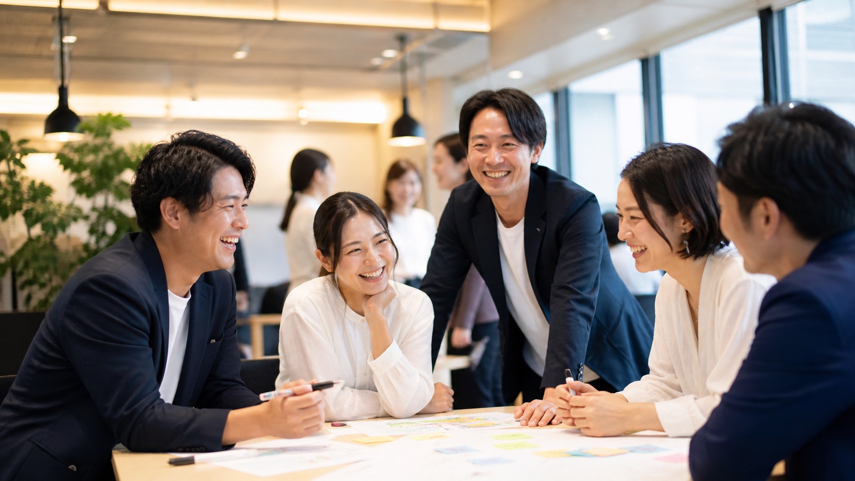 TOC研修の様子 — 業務フローを可視化する参加者たち